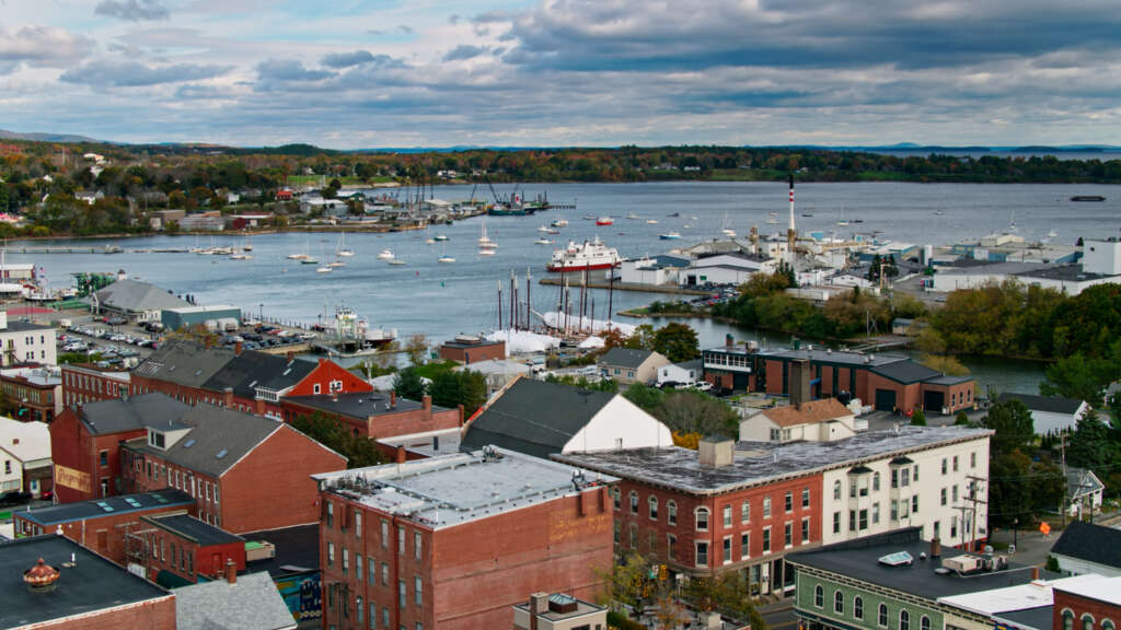 An image of Massachusetts on a cloudy and stormy day. 