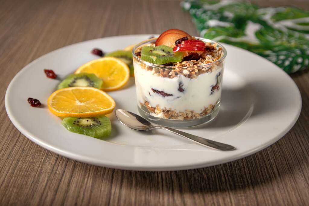 An image of a yogurt parfait. 