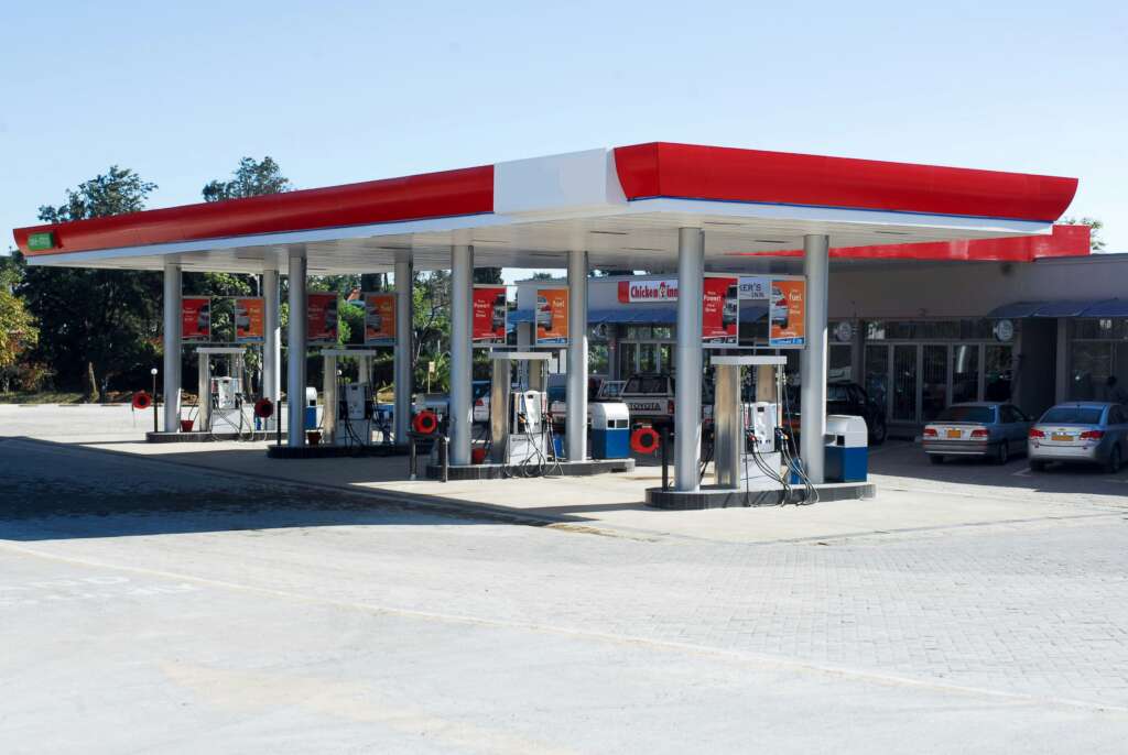 Image of a gas station. 