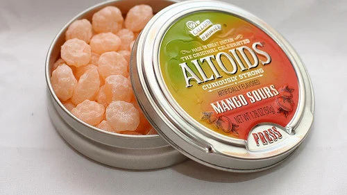 Tin of Altoids Mango Sours