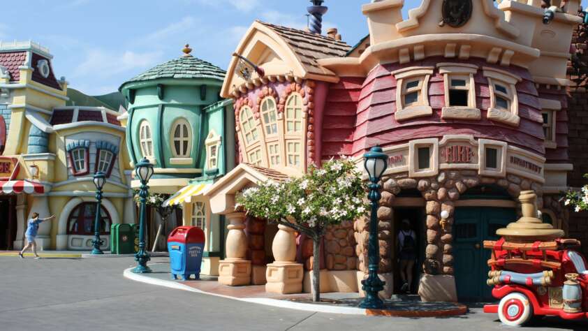 An image of a park located within Disneyland.