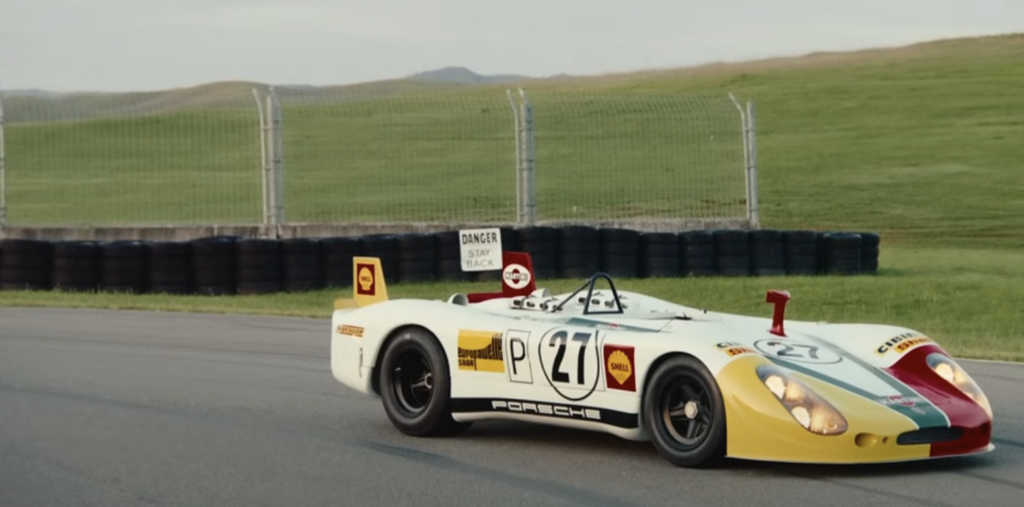 An image of the 1969 Porsche 908 Spyder. 