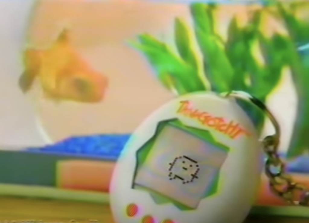 An image of a Tamagotchi toy. 