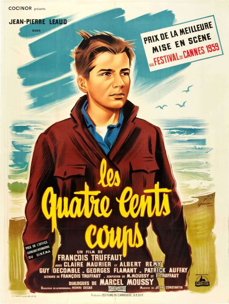 Original french movie poster for The 400 Blows