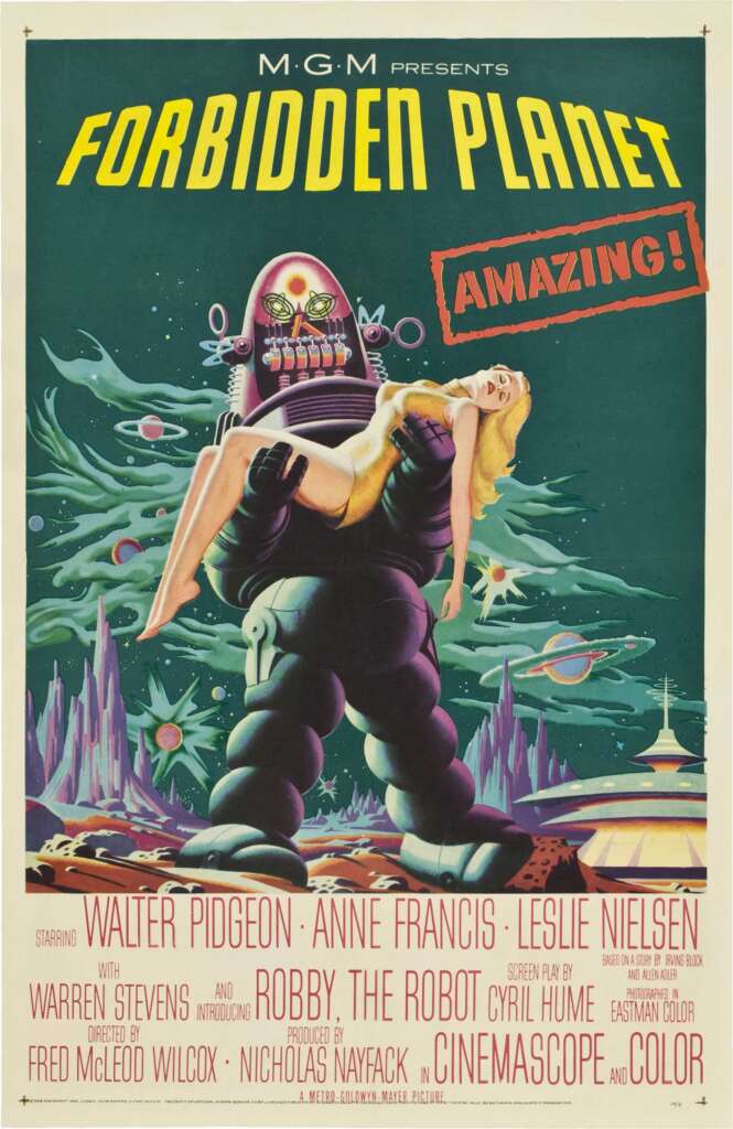 Forbidden Planet original movie poster