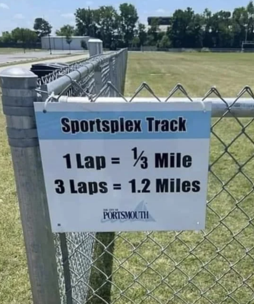 An image of Sportsplex Track sign. 