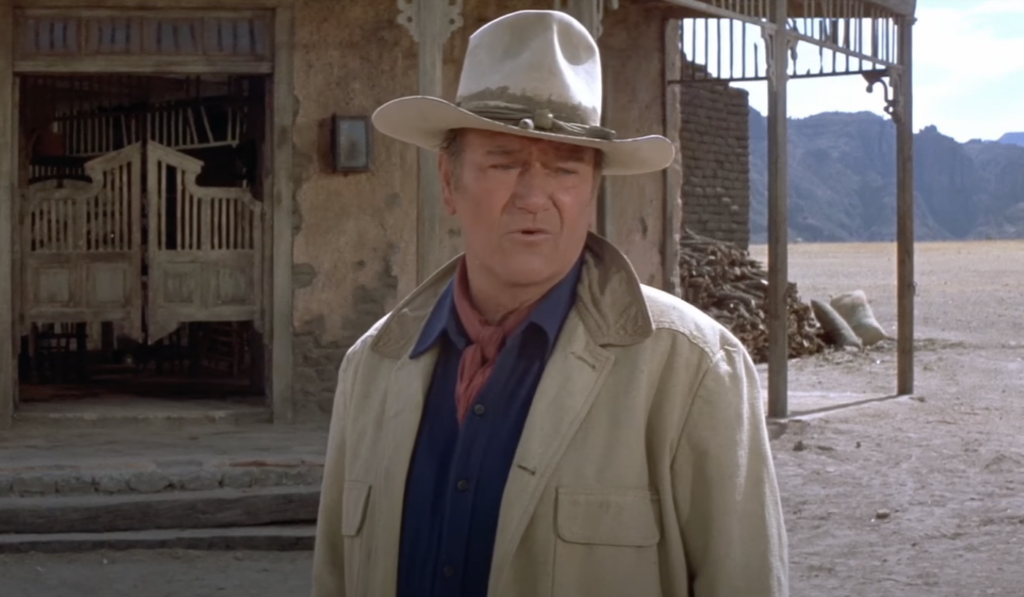 A still image of John Wayne 