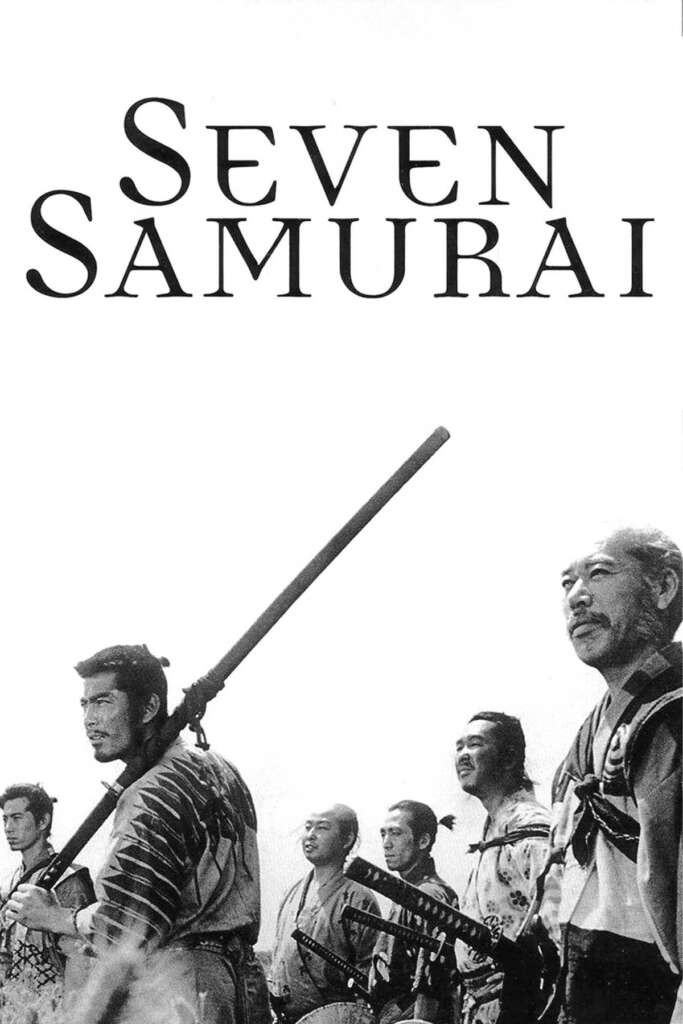 Movie poster for Seven Samurai 