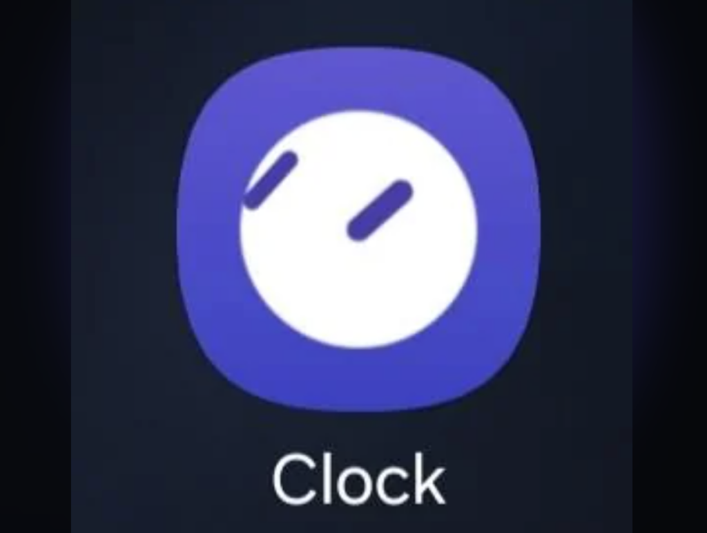 A glitchy Samsung clock app. 