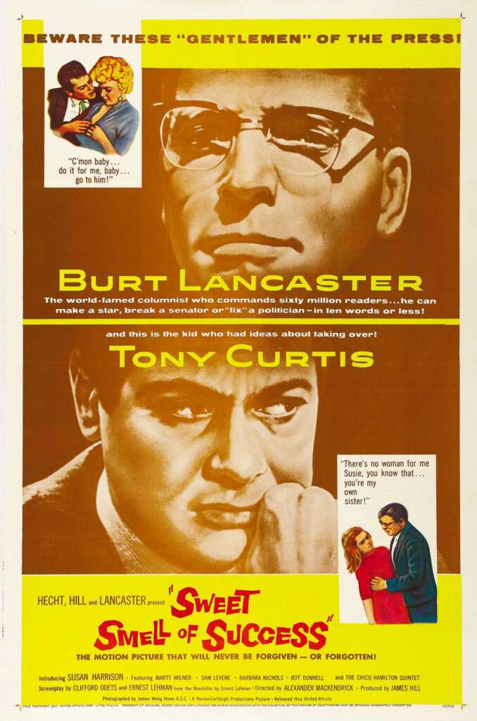 Original movie poster for Sweet Smell of Success