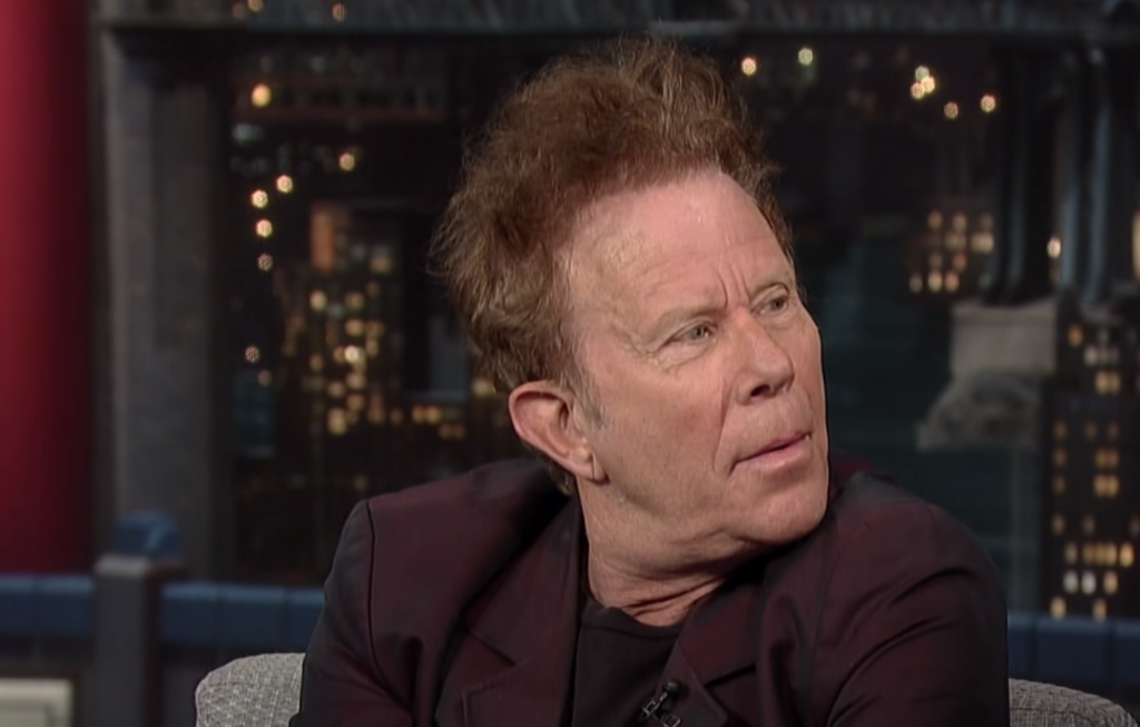 Tom Waits looking at interviewer. 