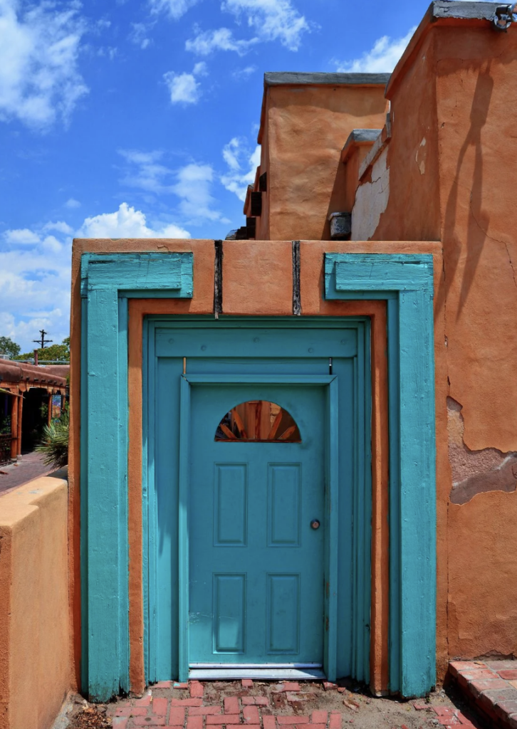 An image of an Alley Door in Old Town Albuquerque, New Mexico. 