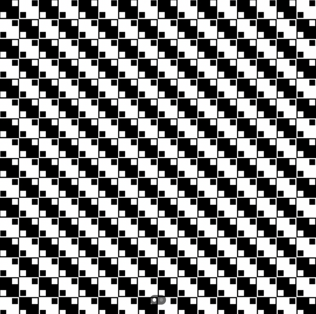 A black and white diagonal checkered pattern is composed of small squares. The alternating squares create a visually dynamic and geometrically engaging effect, making the pattern appear to have a tilted perspective.