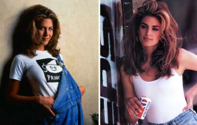 Jennifer Aniston and Cindy Crawford